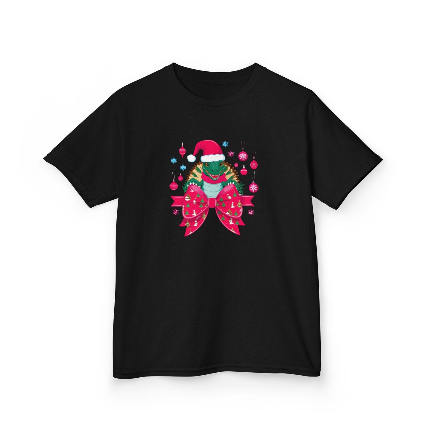 Christmas Turtle Kids T-Shirt Black / XS gift_idea unique_gift personalised_gift