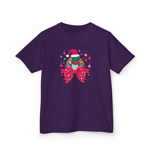Christmas Turtle Kids T-Shirt Purple / XS gift_idea unique_gift personalised_gift