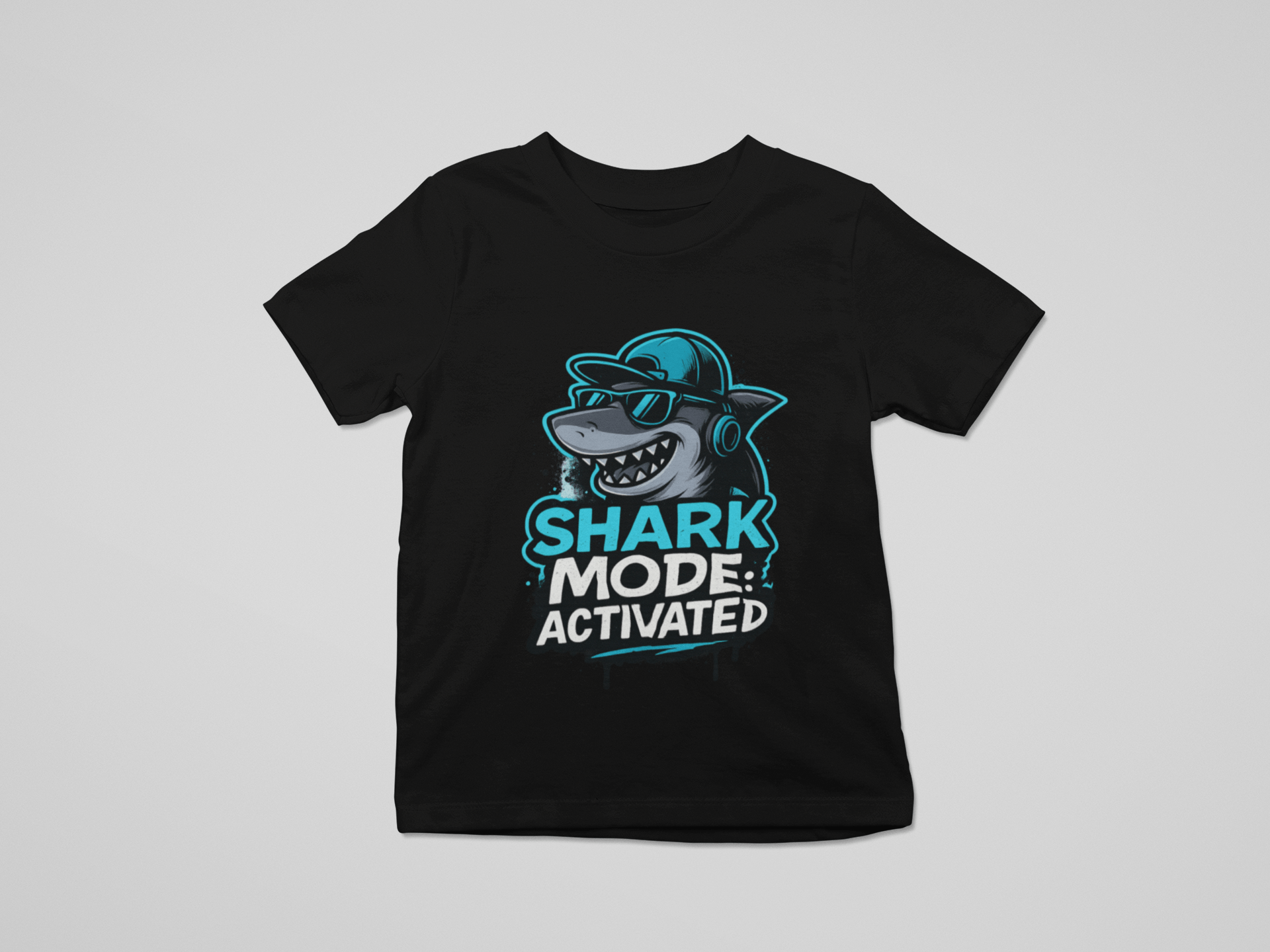 Cool Animal Kids T-Shirt Set (3 Pack) | Shark, Tiger & Wolf Graphic Tees 3-4 years / Shark Mode: Activated gift_idea unique_gift personalised_gift