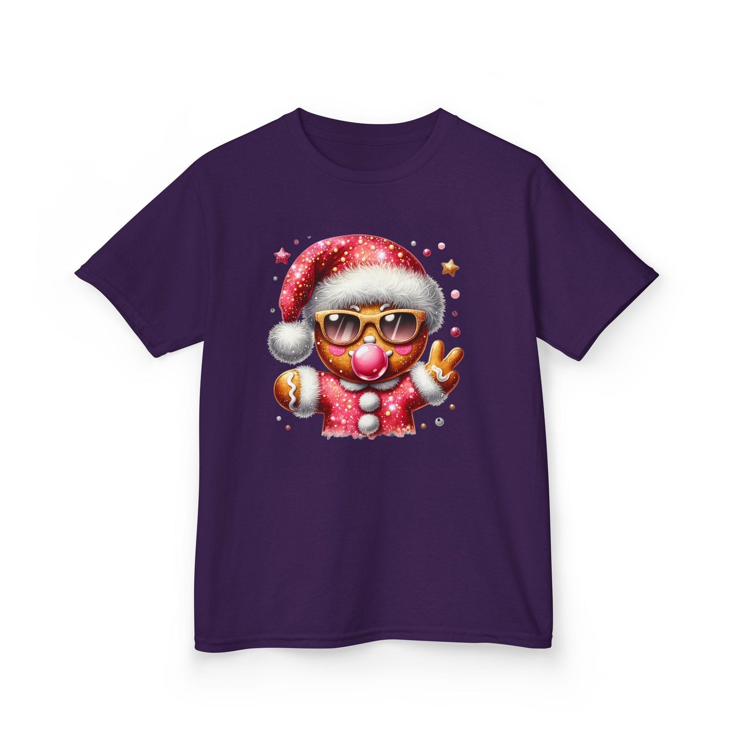 Cool Gingerbread Kids Christmas T-Shirt Purple / XS gift_idea unique_gift personalised_gift
