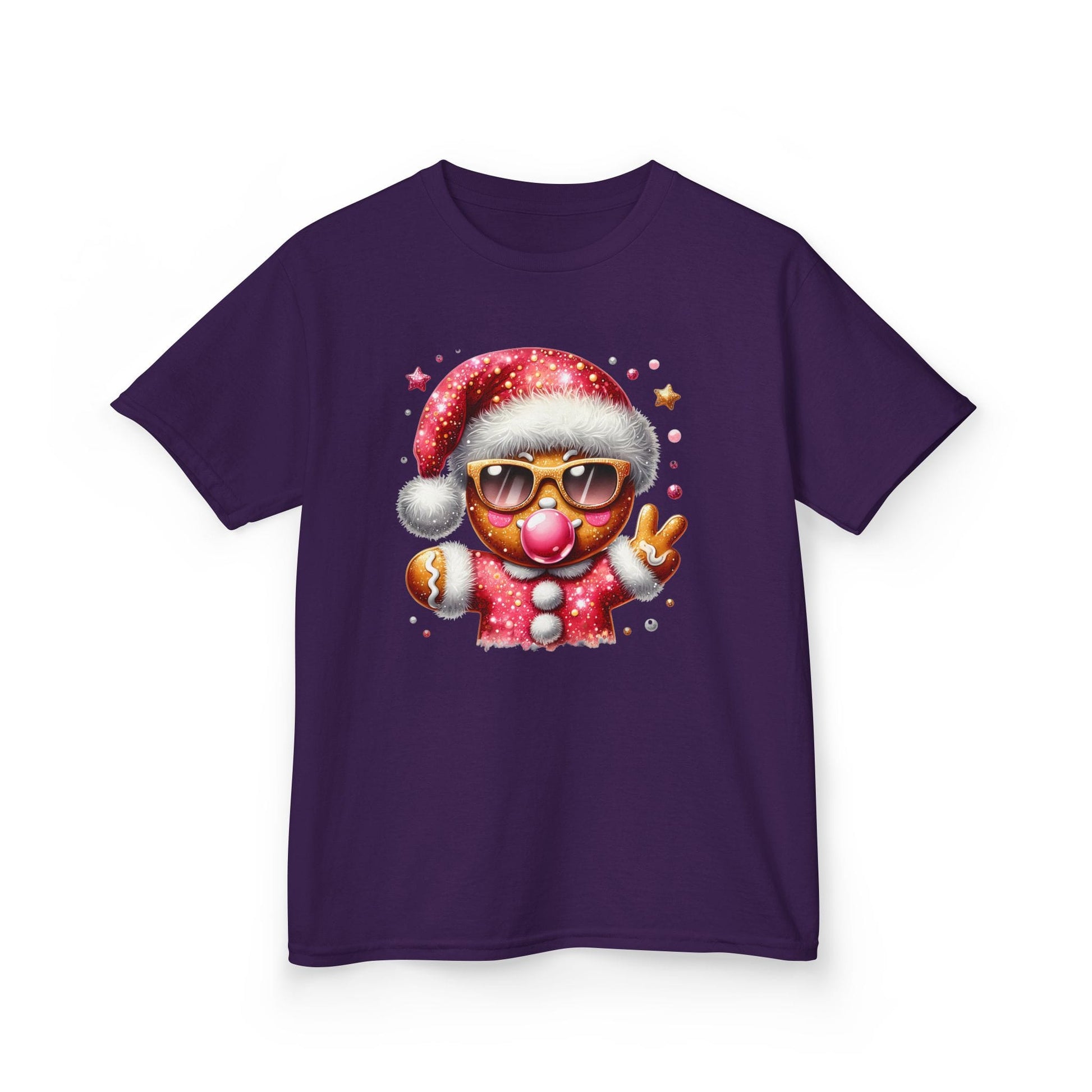Cool Gingerbread Kids Christmas T-Shirt Purple / XS gift_idea unique_gift personalised_gift