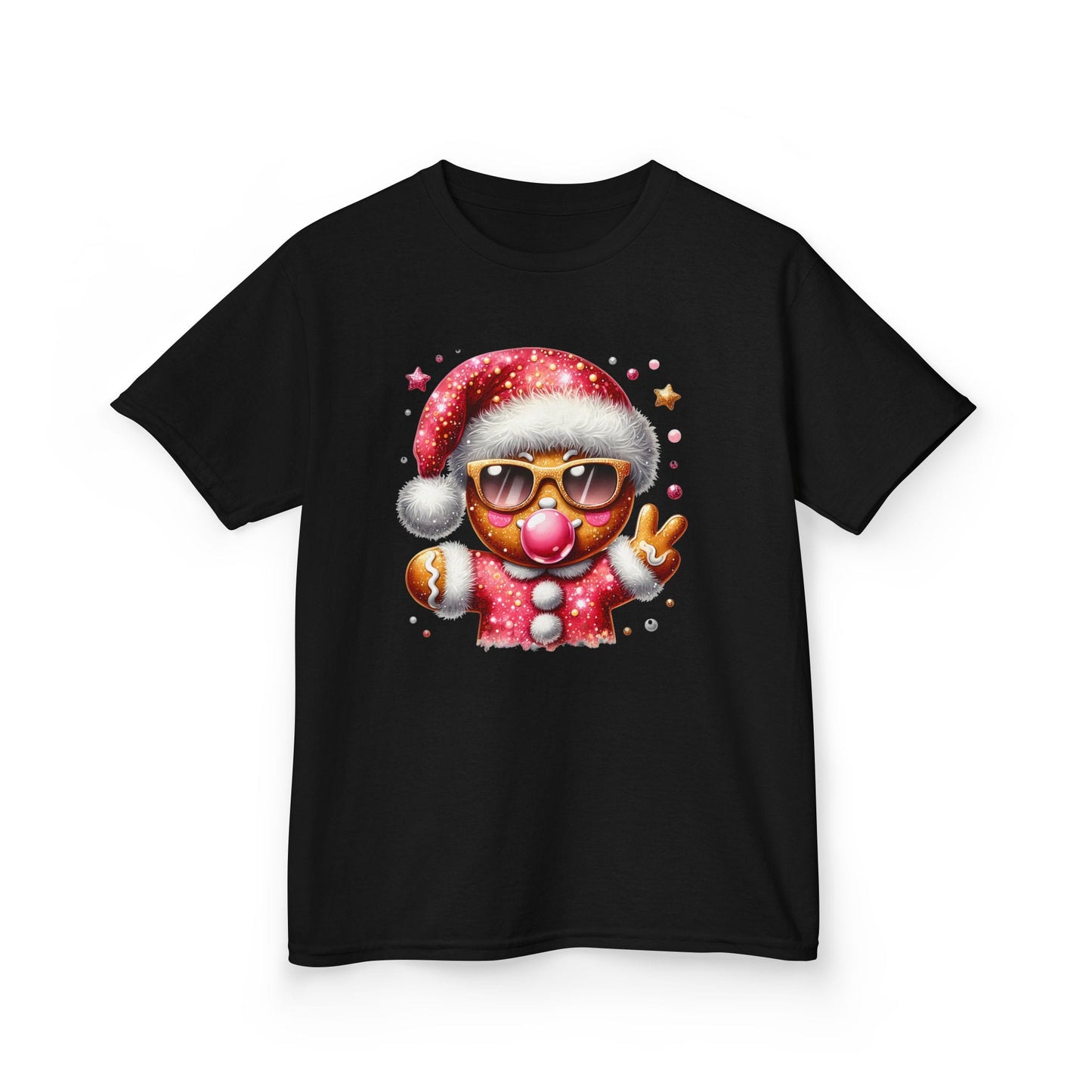 Cool Gingerbread Kids Christmas T-Shirt Black / XS gift_idea unique_gift personalised_gift