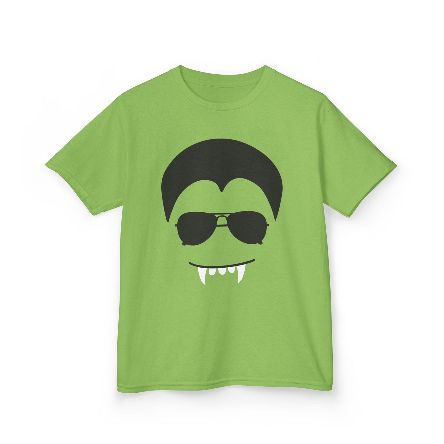 Cool Vampire Face Halloween Kids T-Shirt Lime / XS gift_idea unique_gift personalised_gift