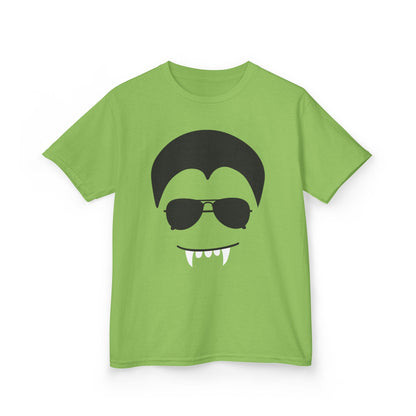 Cool Vampire Face Halloween Kids T-Shirt Lime / XS gift_idea unique_gift personalised_gift