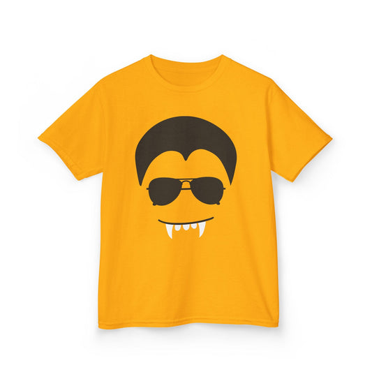Cool Vampire Face Halloween Kids T-Shirt Gold / XS gift_idea unique_gift personalised_gift