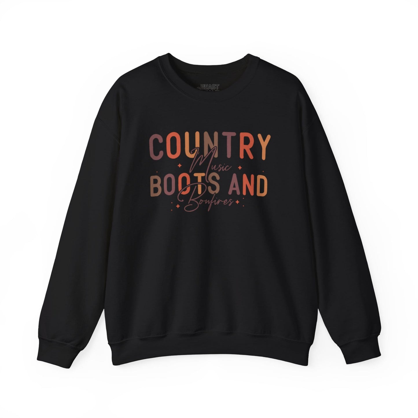 country boots and bonfires sweatshirt black sweatshirt uk gift gift idea