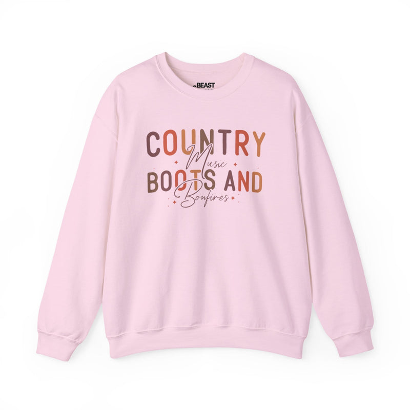 Country Boots and Bonfires Sweatshirt