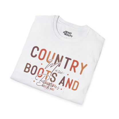 country music boots and bonfires t-shirt t-shirt uk music lover gift idea image 5