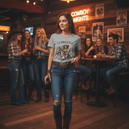 Cowgirl Social Club T-Shirt gift_idea unique_gift personalised_gift