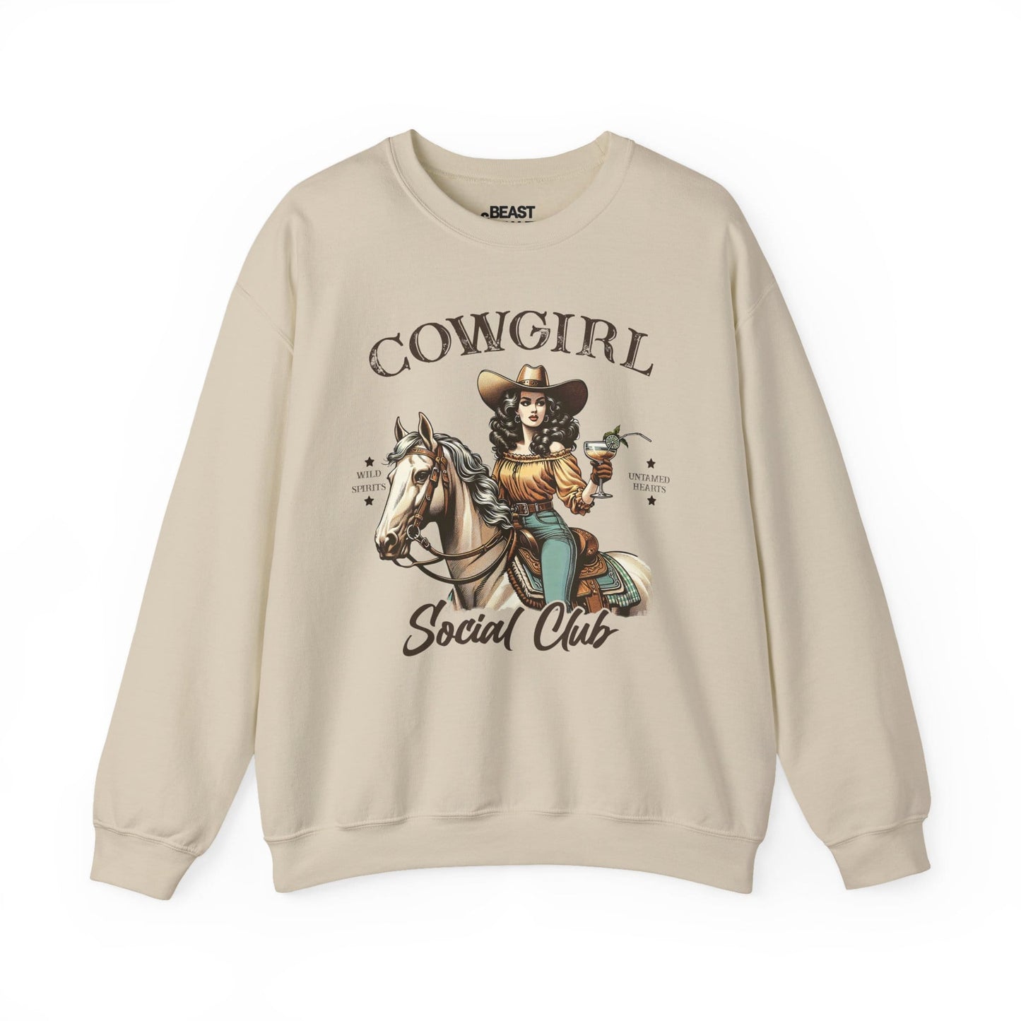 cowgirl social club western sweatshirt sand sweatshirt uk cowgirl gift idea