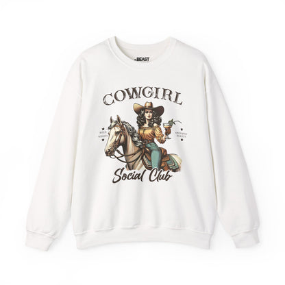cowgirl social club western sweatshirt white sweatshirt uk cowgirl gift idea