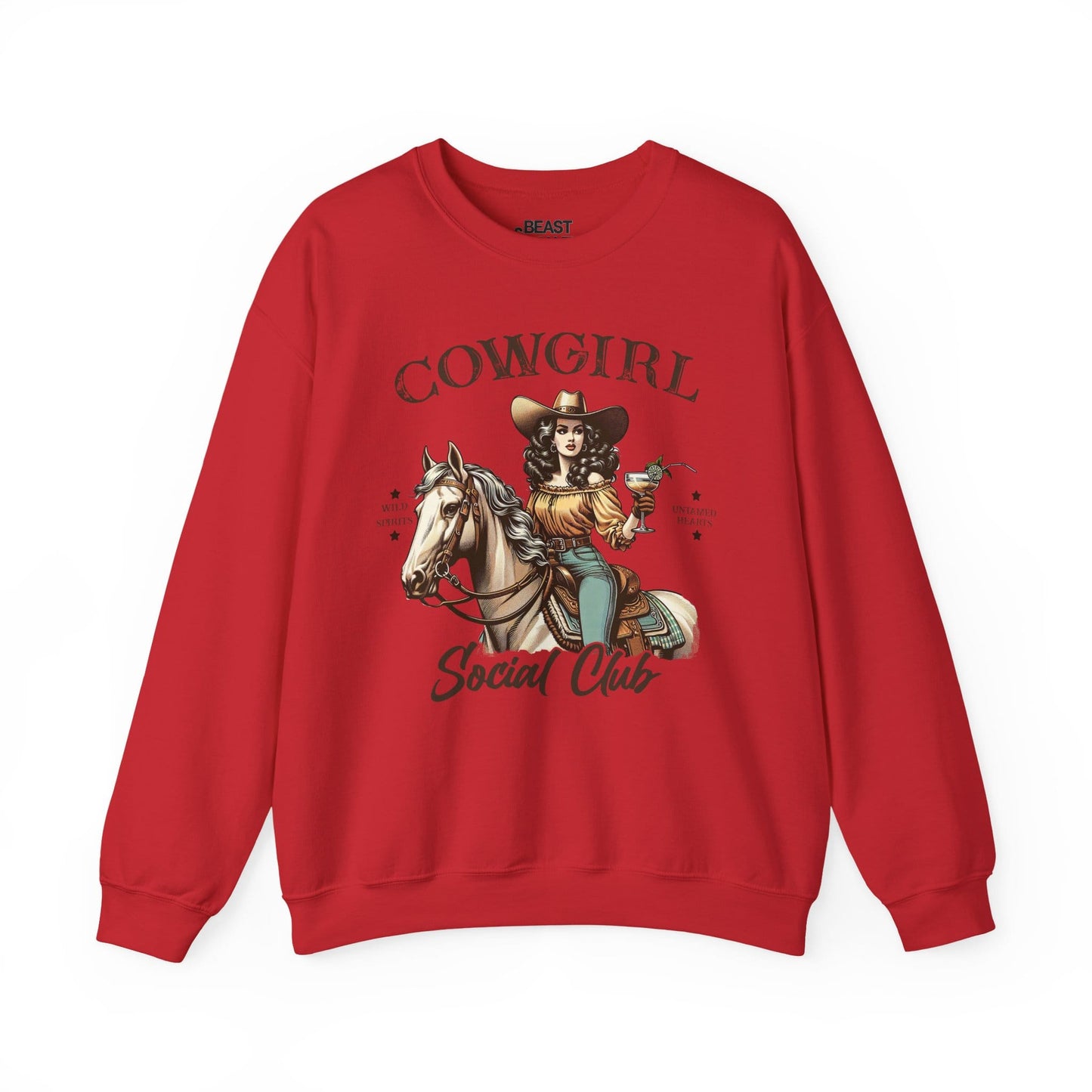 cowgirl social club western sweatshirt red sweatshirt uk cowgirl gift idea