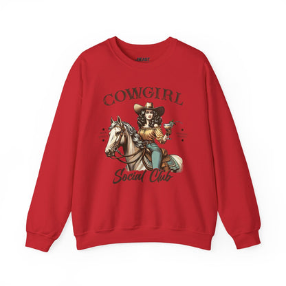 cowgirl social club western sweatshirt red sweatshirt uk cowgirl gift idea