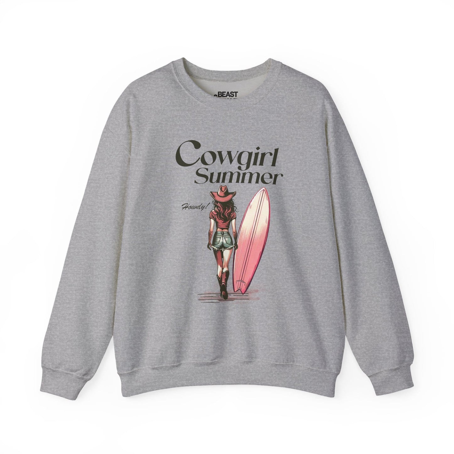 cowgirl summer sweatshirt sport grey sweatshirt uk cowgirl gift idea