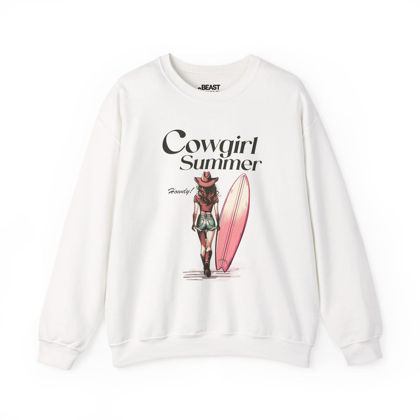 cowgirl summer sweatshirt white sweatshirt uk cowgirl gift idea