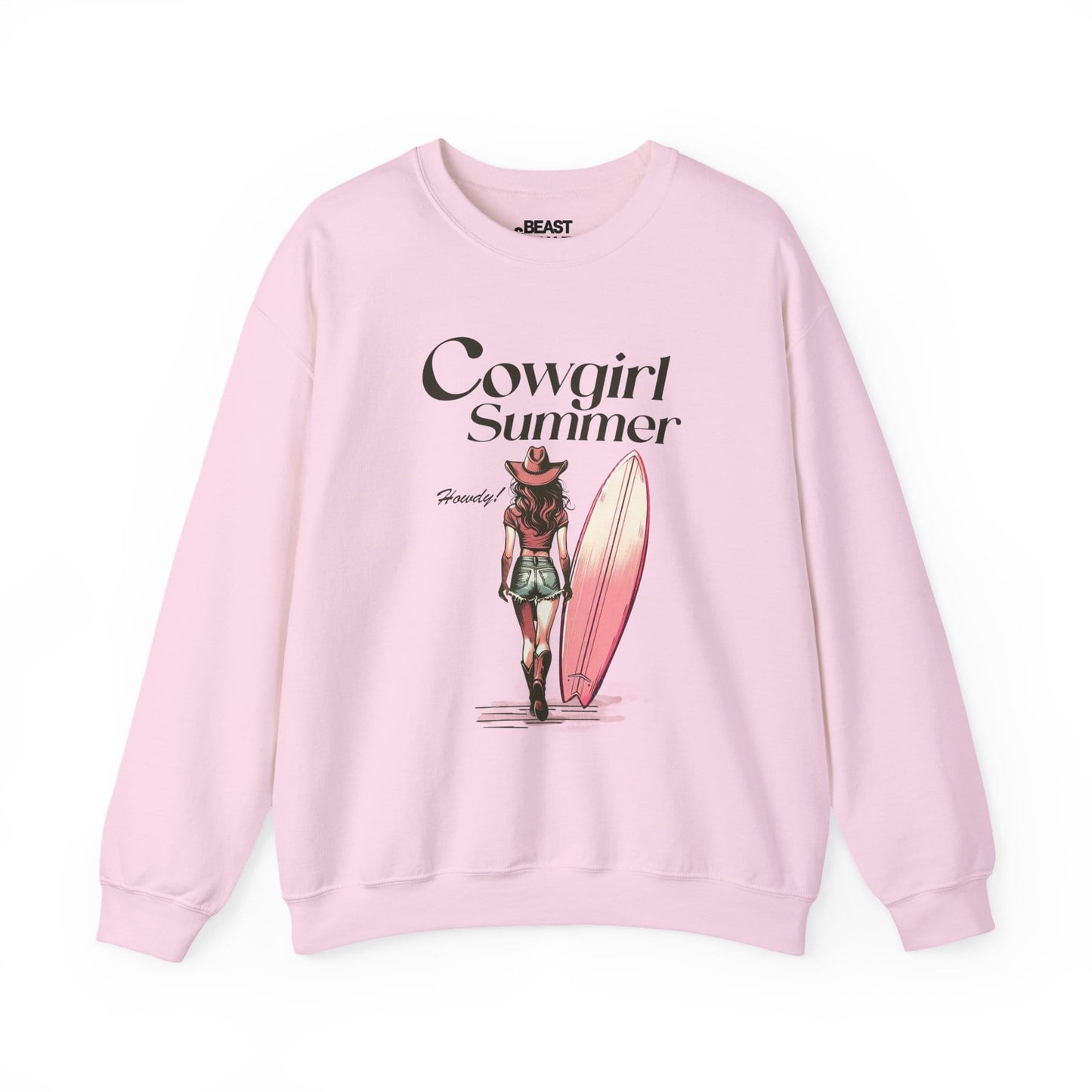 cowgirl summer sweatshirt light pink sweatshirt uk cowgirl gift idea