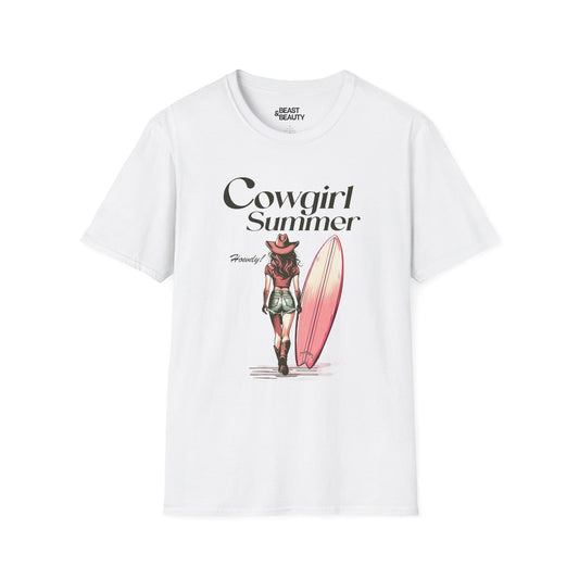 cowgirl summer t-shirt white t-shirt uk cowgirl gift idea