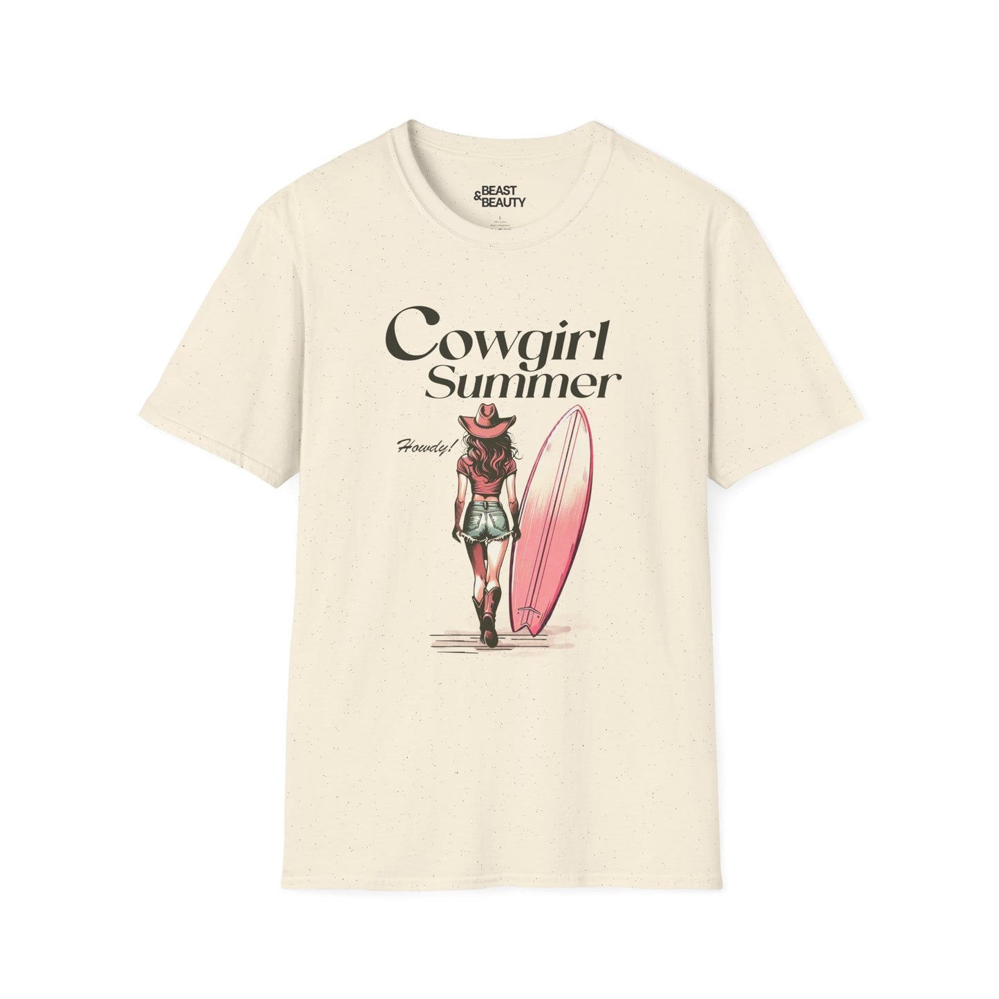 cowgirl summer t-shirt natural t-shirt uk cowgirl gift idea