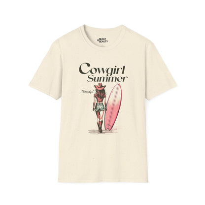 cowgirl summer t-shirt natural t-shirt uk cowgirl gift idea