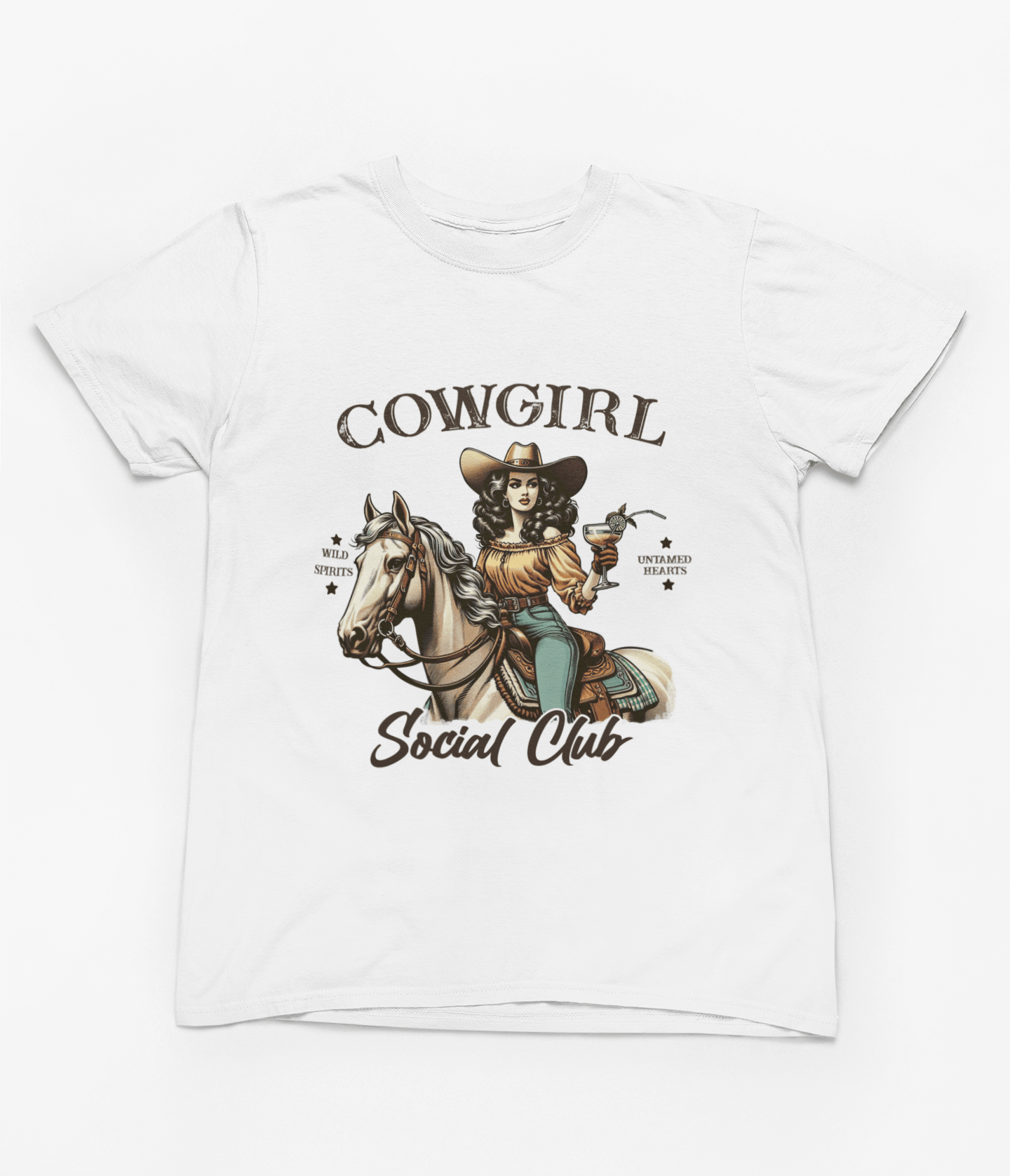 My Store Cowgirl T-Shirt Small / White / T-Shirt Cowgirl Social Club T-Shirt/Sweatshirt