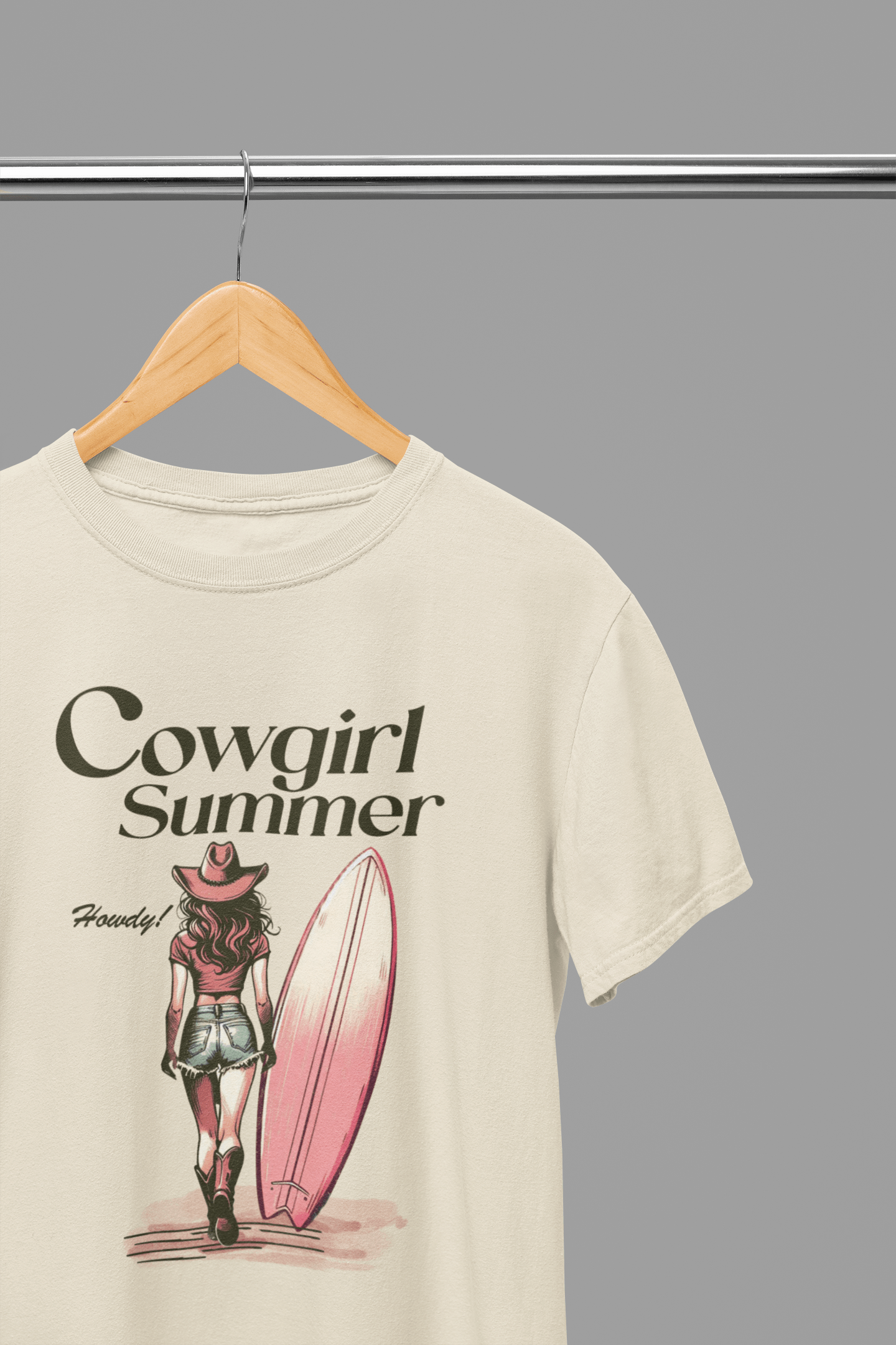 My Store Cowgirl T-Shirt T-Shirt / Small / Beige Cowgirl Summer T-Shirt/Sweatshirt