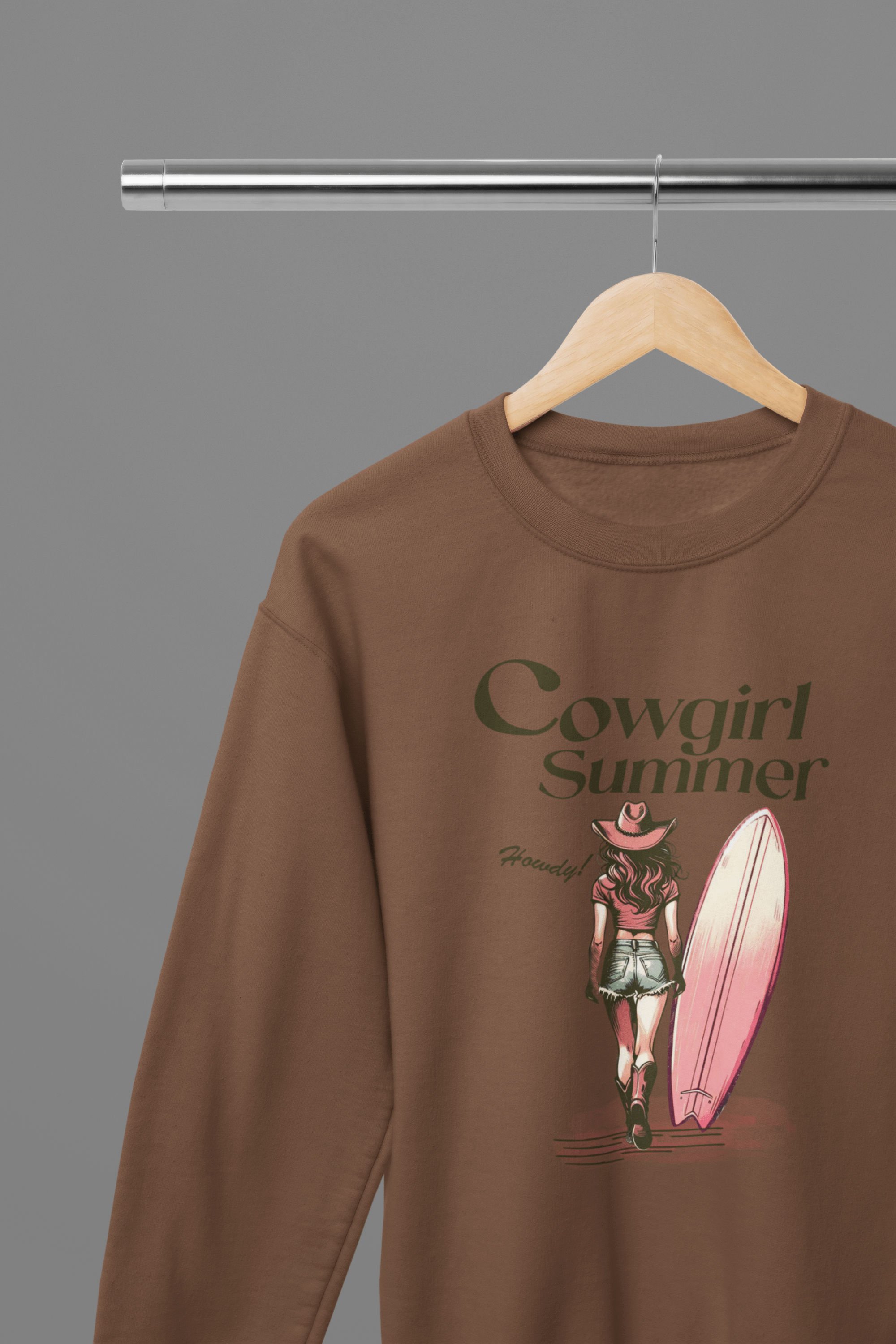 My Store Cowgirl T-Shirt Sweatshirt / Small / Brown Cowgirl Summer T-Shirt/Sweatshirt