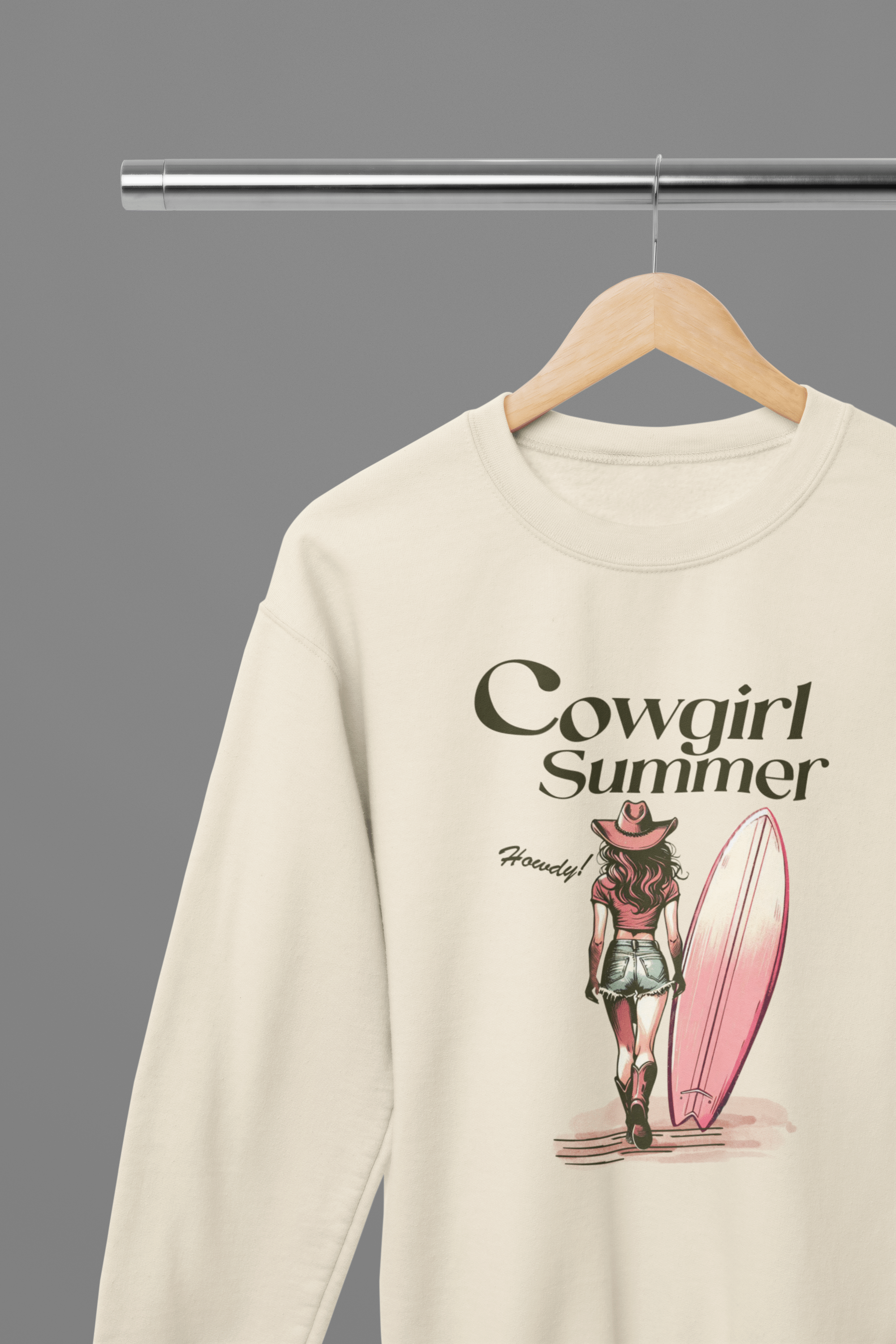 My Store Cowgirl T-Shirt Sweatshirt / Small / Beige Cowgirl Summer T-Shirt/Sweatshirt