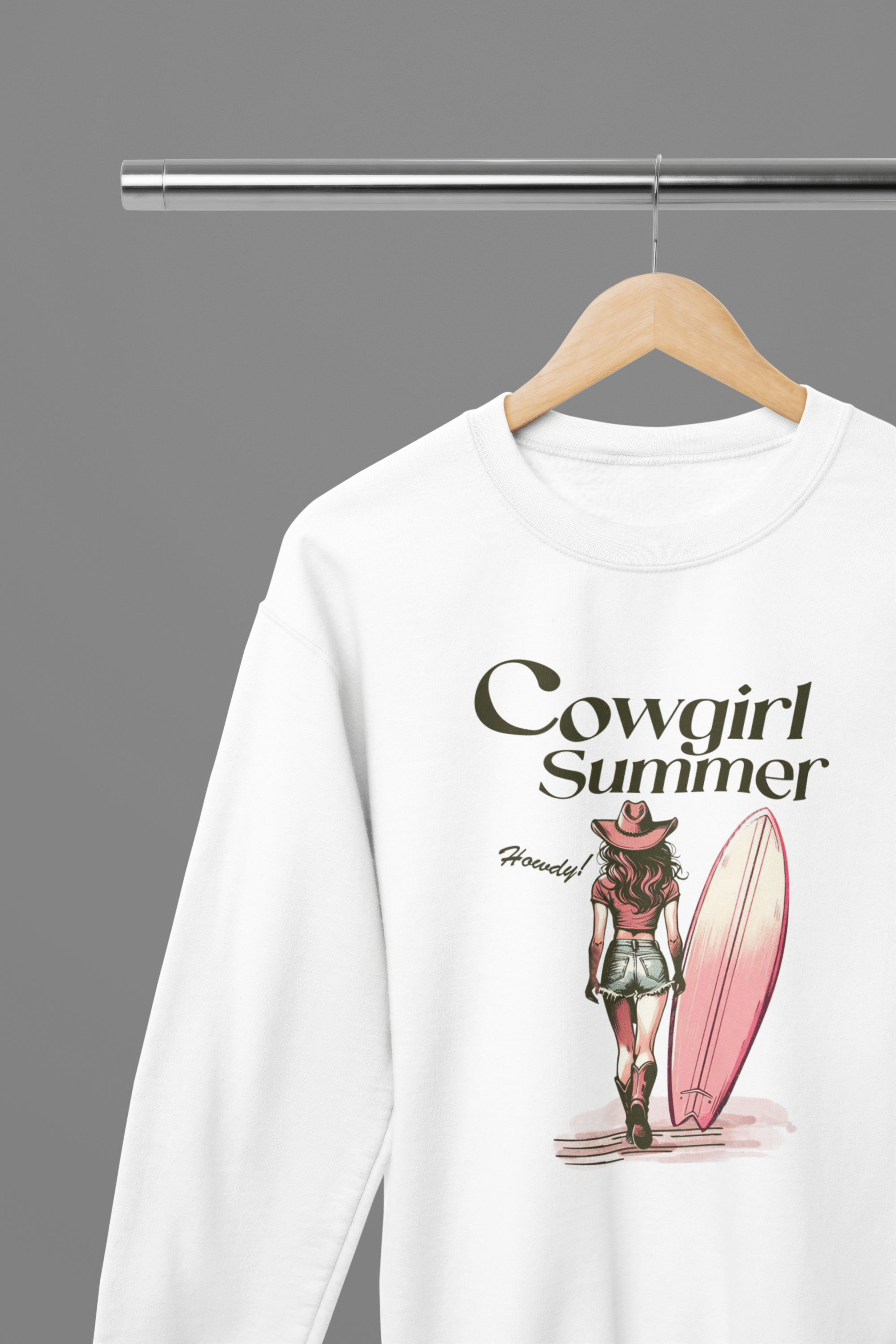 My Store Cowgirl T-Shirt Sweatshirt / Small / White Cowgirl Summer T-Shirt/Sweatshirt