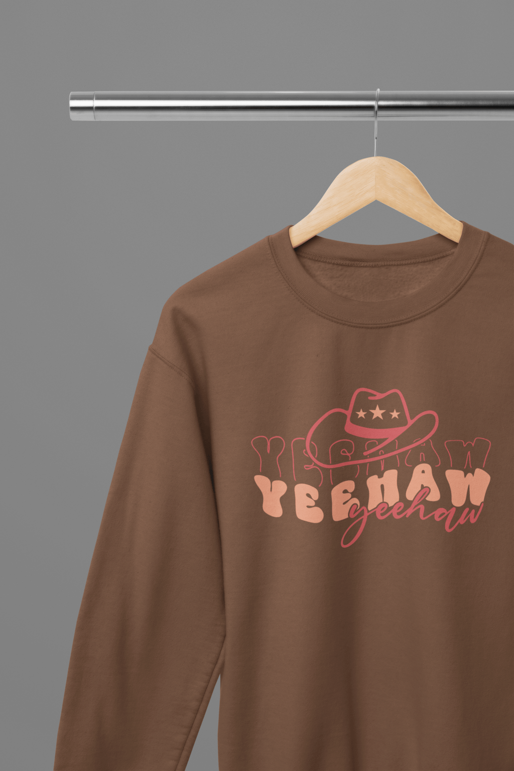 My Store Cowgirl T-Shirt Sweatshirt / Small / Brown Giddy up with our Yeehaw T-Shirt/Sweatshirt!