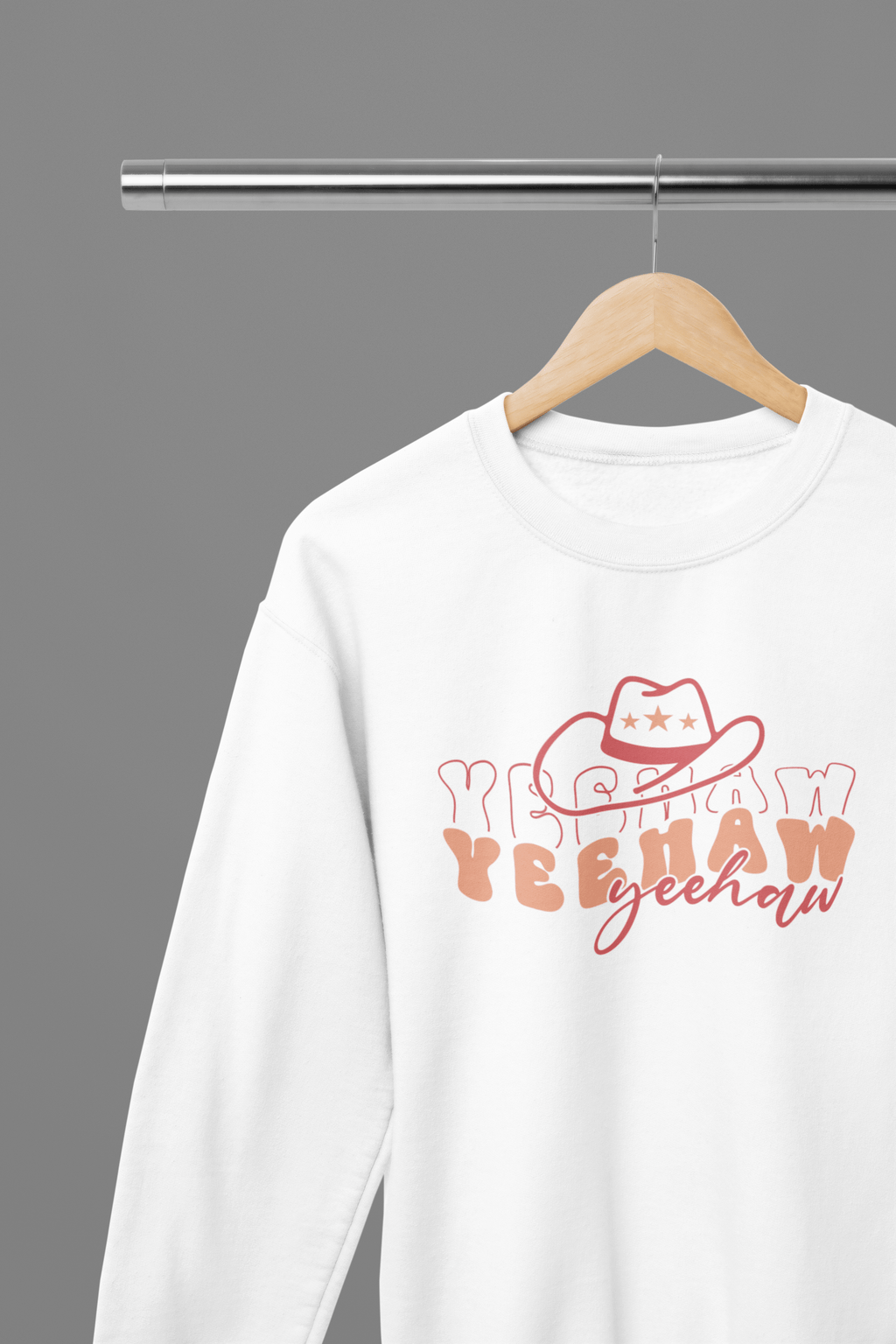 My Store Cowgirl T-Shirt Sweatshirt / Small / White Giddy up with our Yeehaw T-Shirt/Sweatshirt!