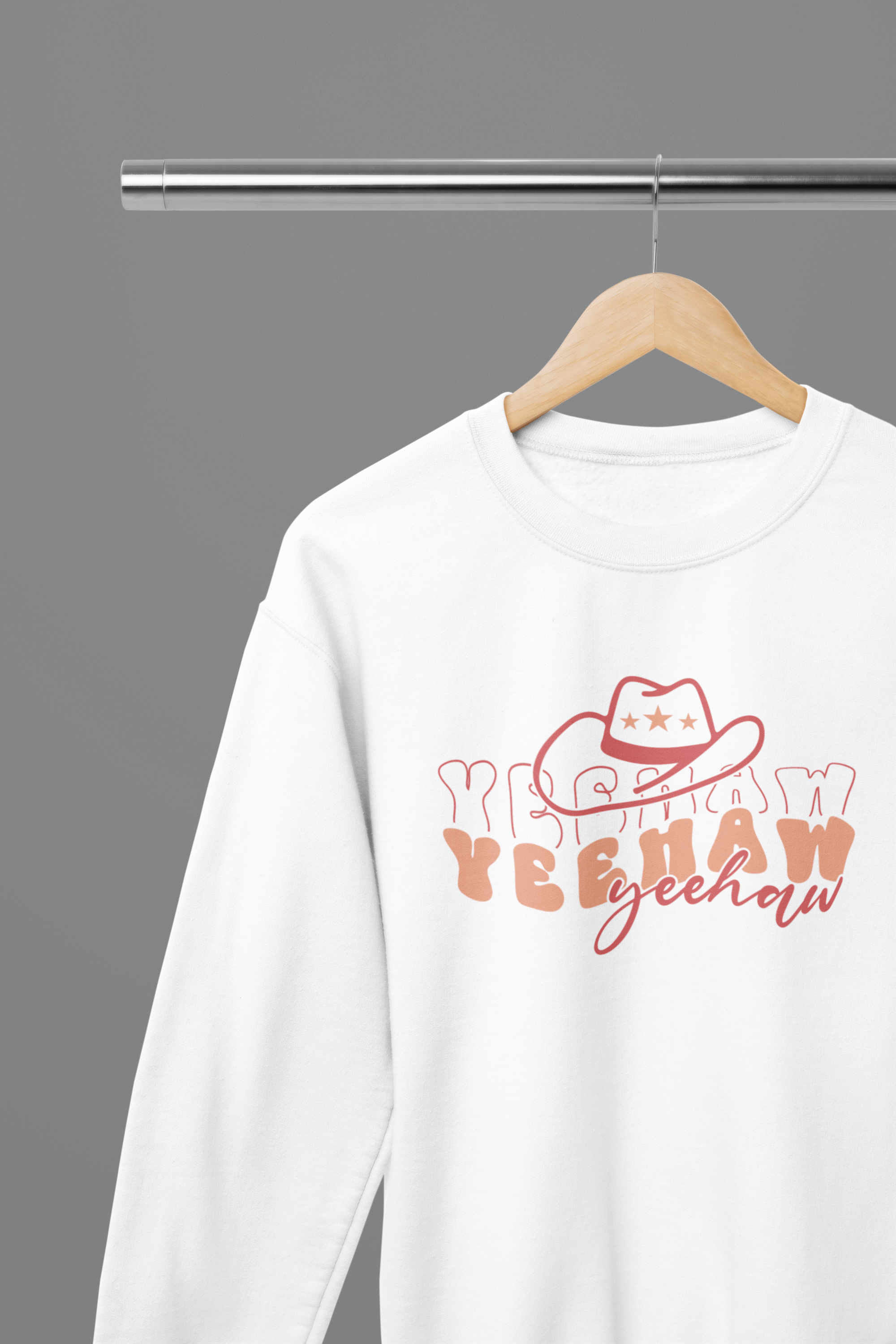 My Store Cowgirl T-Shirt Sweatshirt / Small / White Giddy up with our Yeehaw T-Shirt/Sweatshirt!