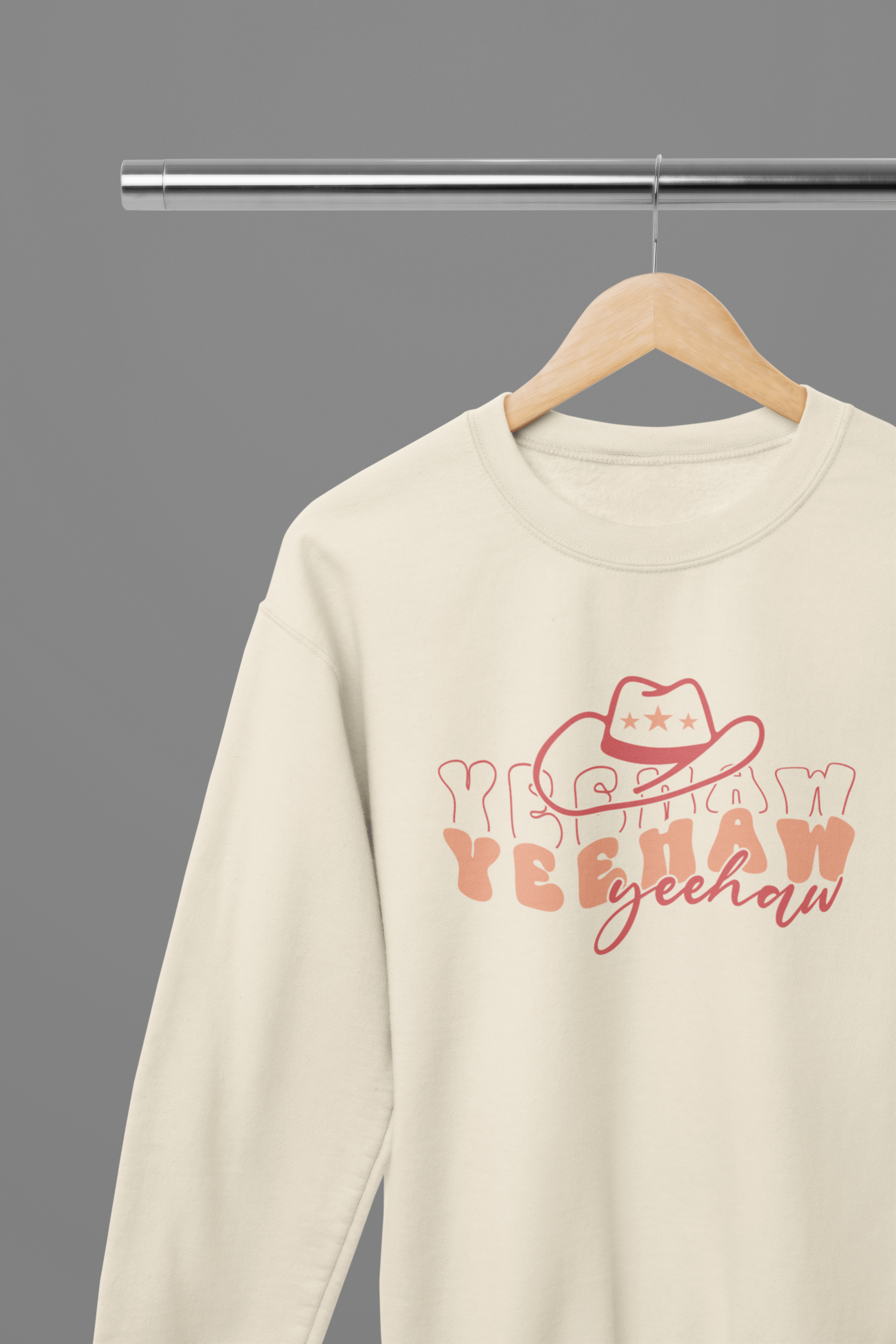 My Store Cowgirl T-Shirt Sweatshirt / Small / Beige Giddy up with our Yeehaw T-Shirt/Sweatshirt!