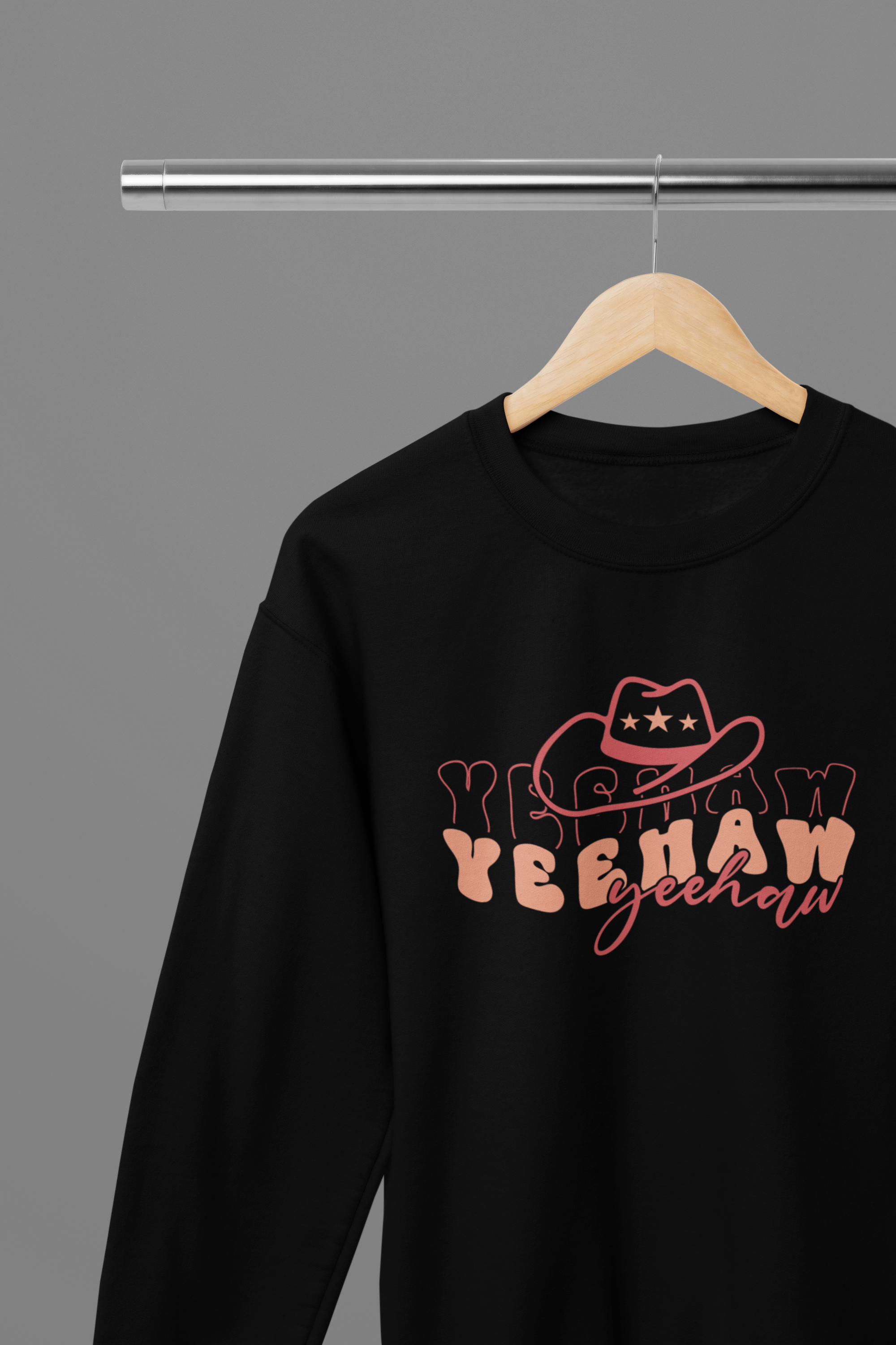 My Store Cowgirl T-Shirt Sweatshirt / Small / Black Giddy up with our Yeehaw T-Shirt/Sweatshirt!