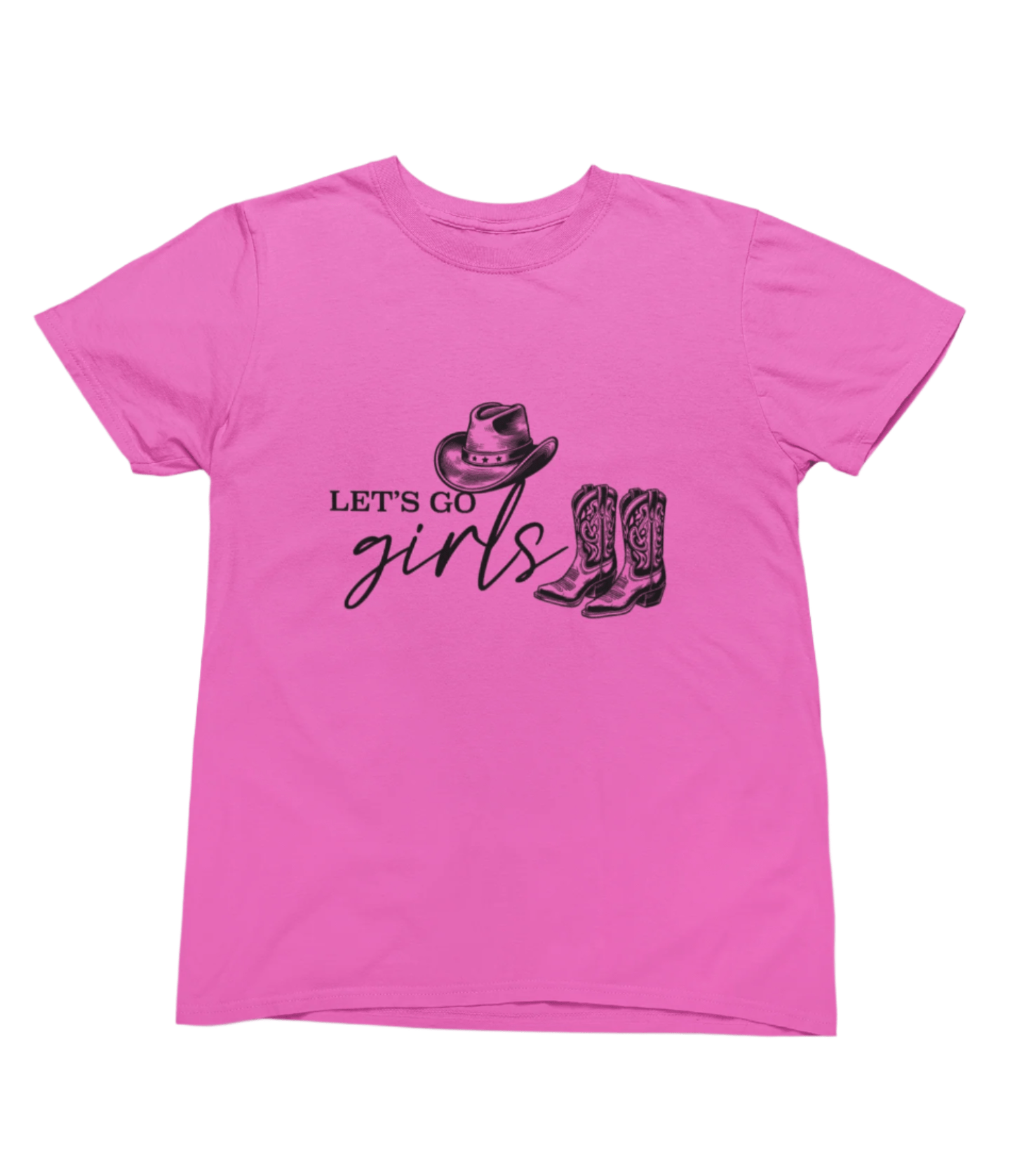My Store Cowgirl T-Shirt T-Shirt / Small / Pink Let's Go Girls T-Shirt/Sweatshirt