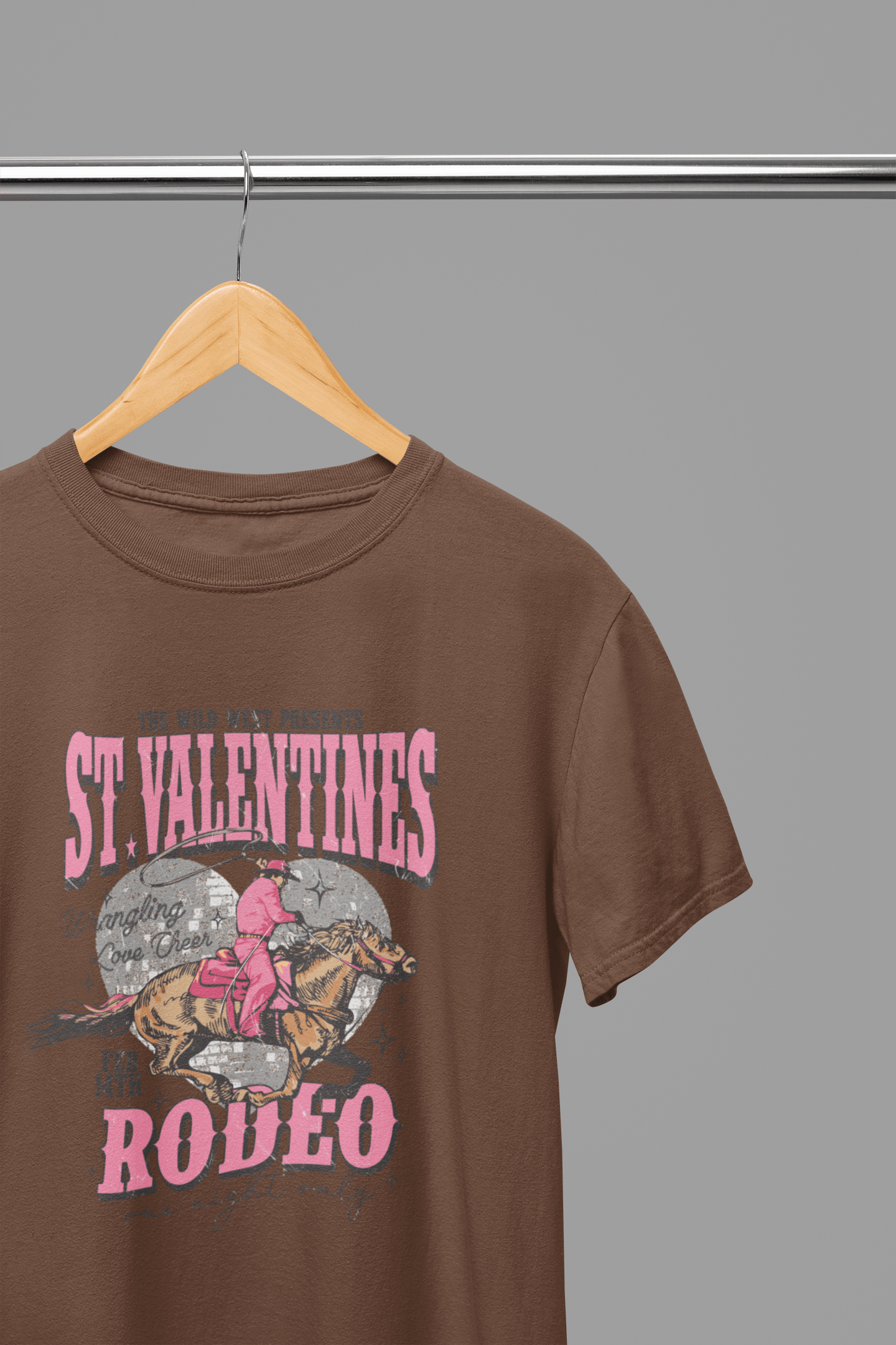 My Store Cowgirl T-Shirt T-Shirt / Small / Brown St Valentines Rodeo T-Shirt/Sweatshirt
