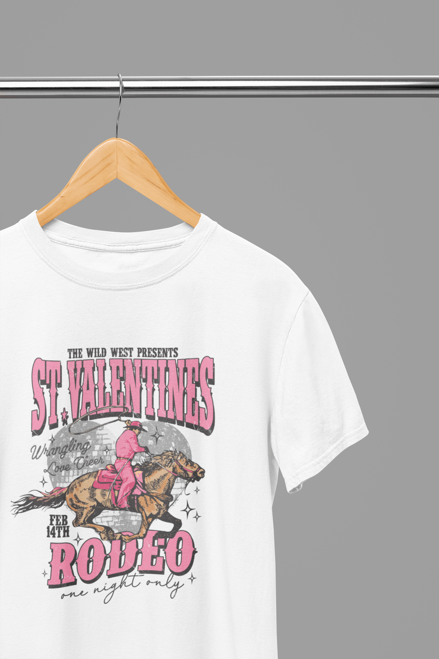 My Store Cowgirl T-Shirt T-Shirt / Small / White St Valentines Rodeo T-Shirt/Sweatshirt