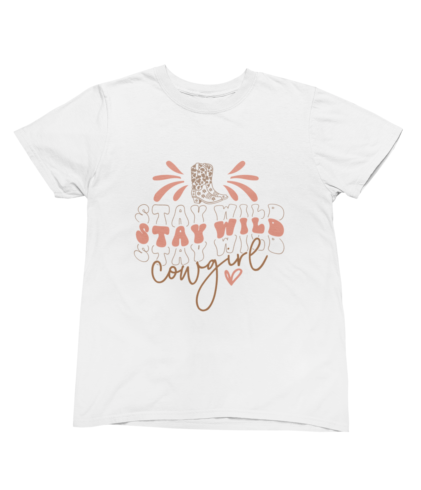 My Store Cowgirl T-Shirt T-Shirt / Small / White Stay Wild Cowgirl Sweatshirt – Western Country Graphic Jumper