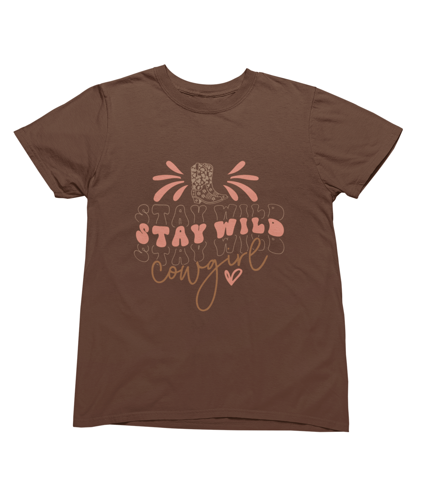 My Store Cowgirl T-Shirt T-Shirt / Small / Brown Stay Wild Cowgirl Sweatshirt – Western Country Graphic Jumper