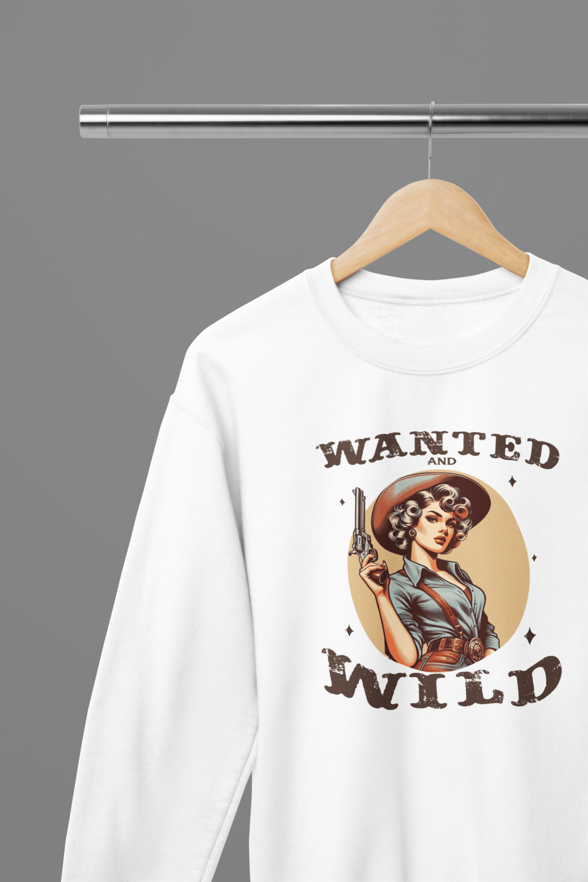 My Store Cowgirl T-Shirt Sweatshirt / Small / White Wanted & Wild T-Shirt/Sweatshirt