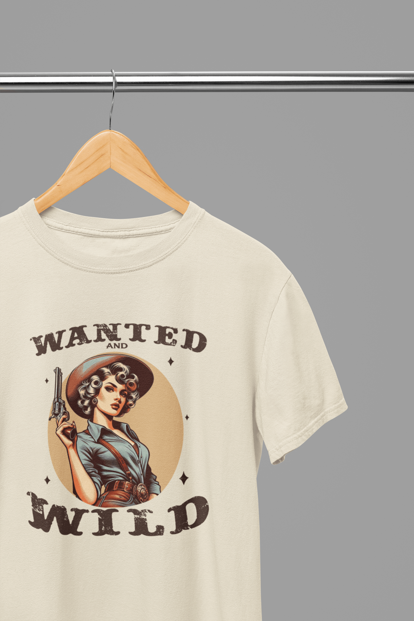 My Store Cowgirl T-Shirt T-Shirt / Small / Beige Wanted & Wild T-Shirt/Sweatshirt