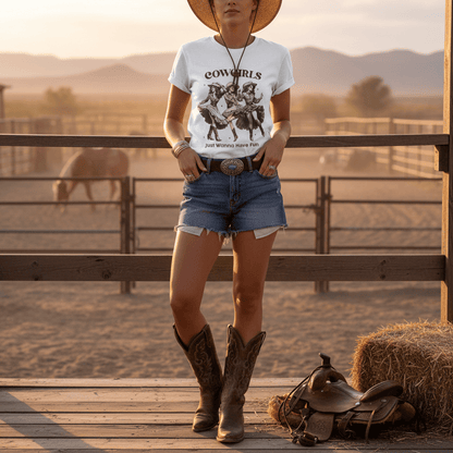 Cowgirls Just Wanna Have Fun T-Shirt gift_idea unique_gift personalised_gift