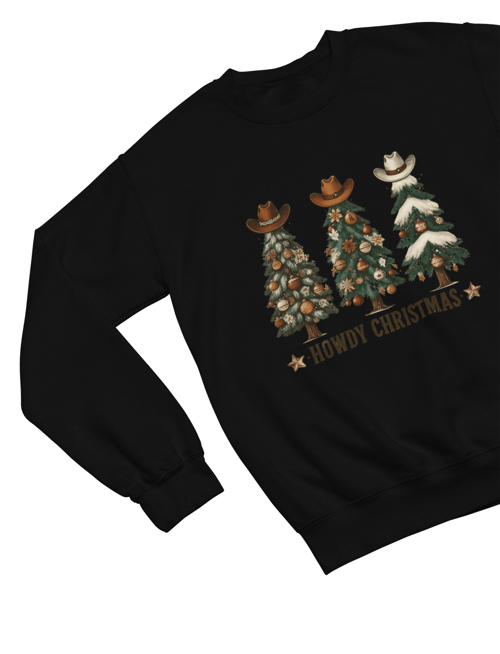 Beast and Beauty Sweatshirt / 3XL (Adult) / Black Cozy Cowgirl Christmas Jumper – Cute Western Festive Sweatshirt