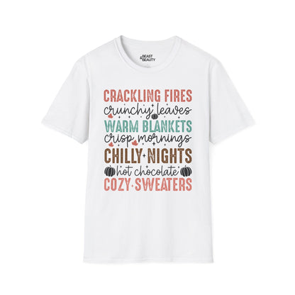 cozy fall vibes t-shirt white t-shirt uk gift gift idea
