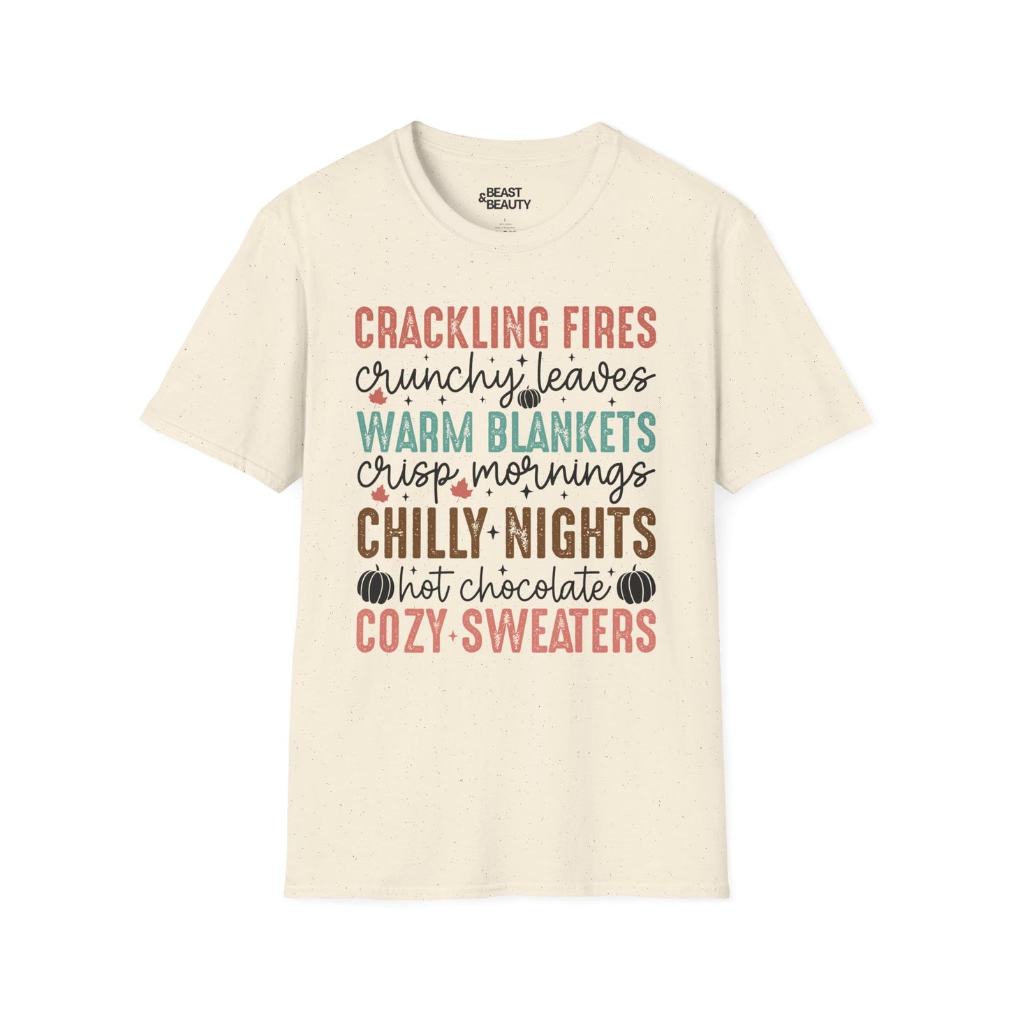 cozy fall vibes t-shirt natural t-shirt uk gift gift idea