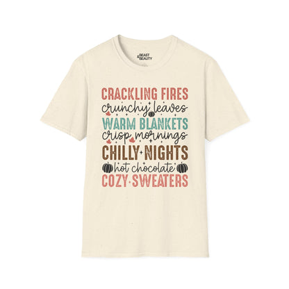cozy fall vibes t-shirt natural t-shirt uk gift gift idea