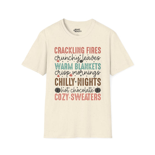 cozy fall vibes t-shirt natural t-shirt uk gift gift idea
