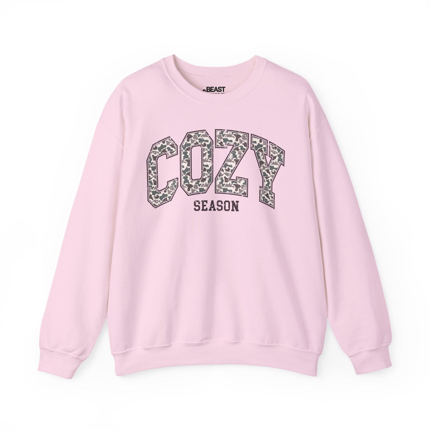 cozy season camo sweatshirt light pink sweatshirt uk gift gift idea
