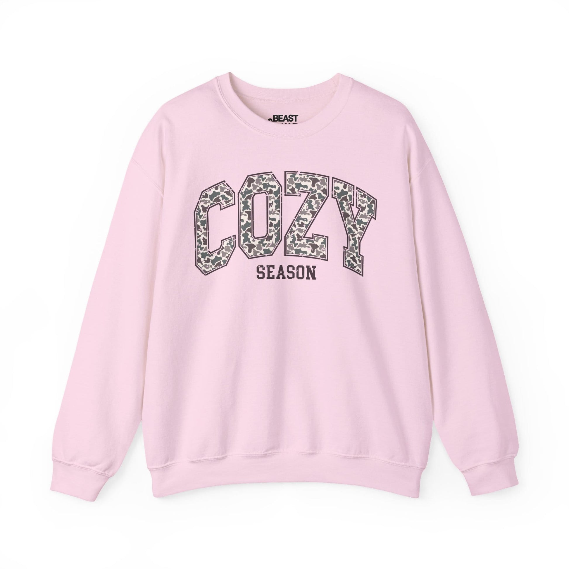 cozy season camo sweatshirt light pink sweatshirt uk gift gift idea