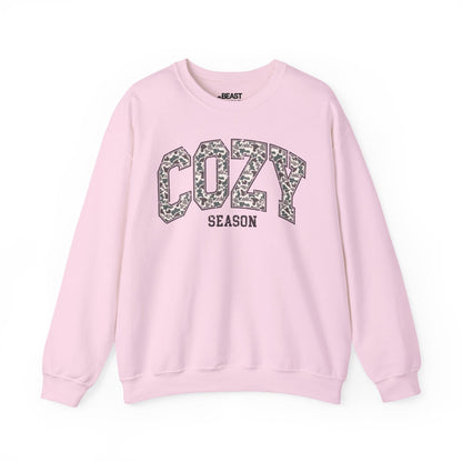 cozy season camo sweatshirt light pink sweatshirt uk gift gift idea