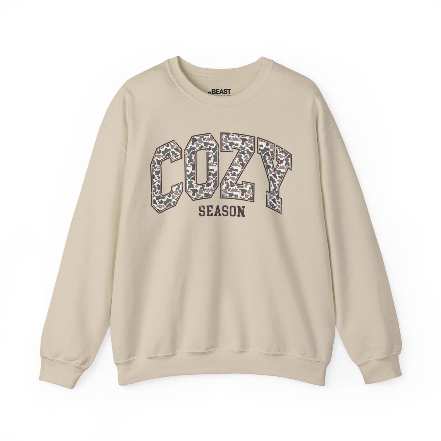 cozy season camo sweatshirt sand sweatshirt uk gift gift idea